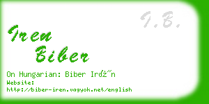 iren biber business card